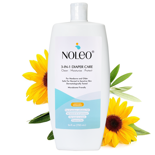 NOLEO 3-IN-1 - Diaper Rash Cream - Value Size (24 oz)