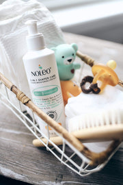 Value Pack NOLEO Diaper Cleanser & Moisturizer + Organic Cotton Pads NOLEO DUO (Pack of 6)